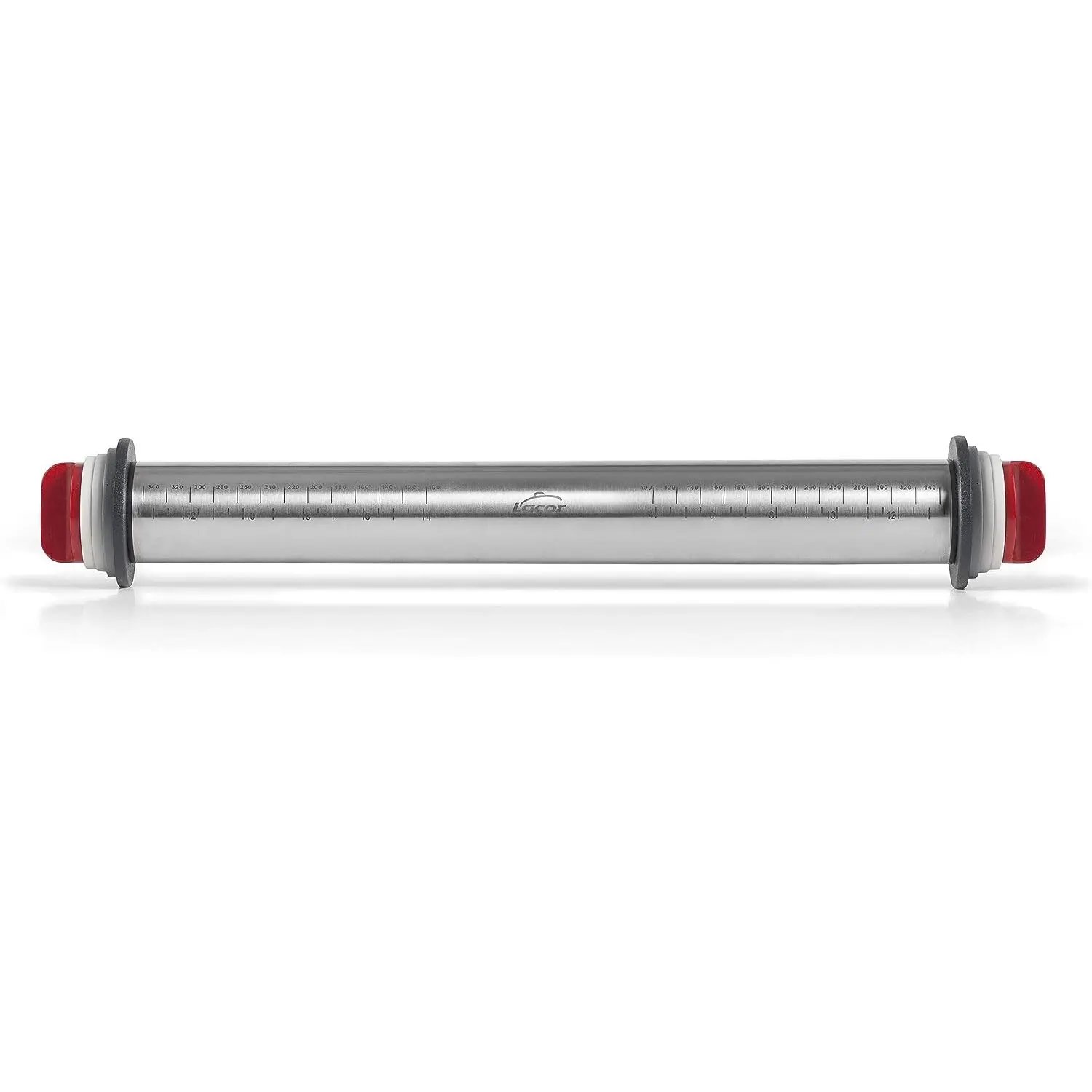 Rouleau à pâtisserie inox avec anneaux Lacor