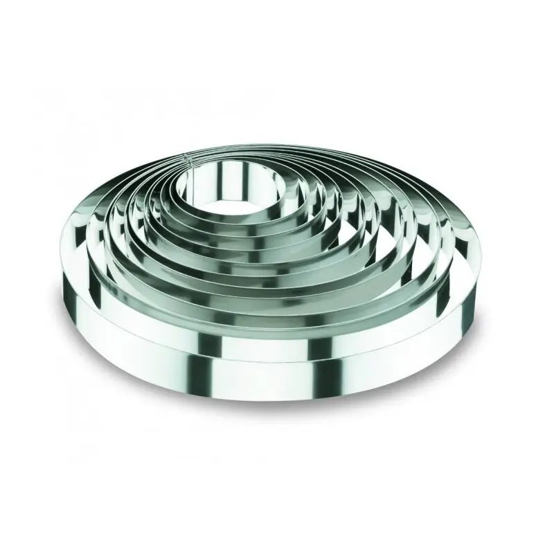 Runder Tortenring aus Edelstahl Lacor 18/10 - 8x3,5 cm