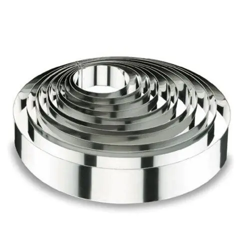 Cercle à tarte rond Lacor 18/10 - 7,5x4 cm