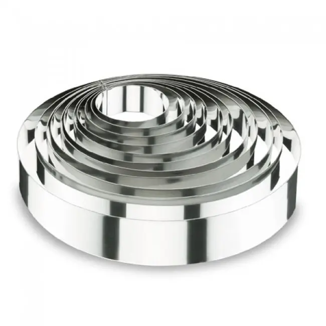 Runder Tortenring Lacor 18/10 - 10x4 cm