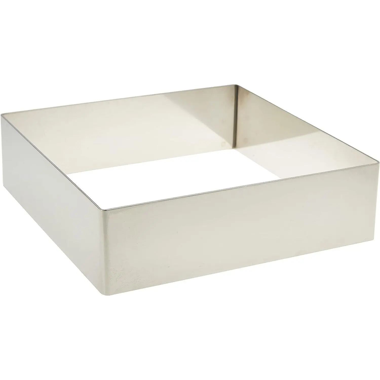 Quadratischer Backkreis aus Edelstahl Lacor 14x14 cm