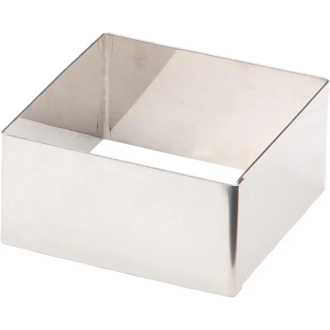 Quadratischer Backkreis aus Edelstahl Lacor 8x8 cm