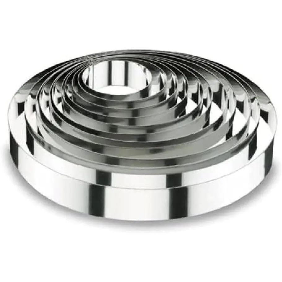 Cercle à vacherin en inox Lacor 18/10 - 20x6 cm