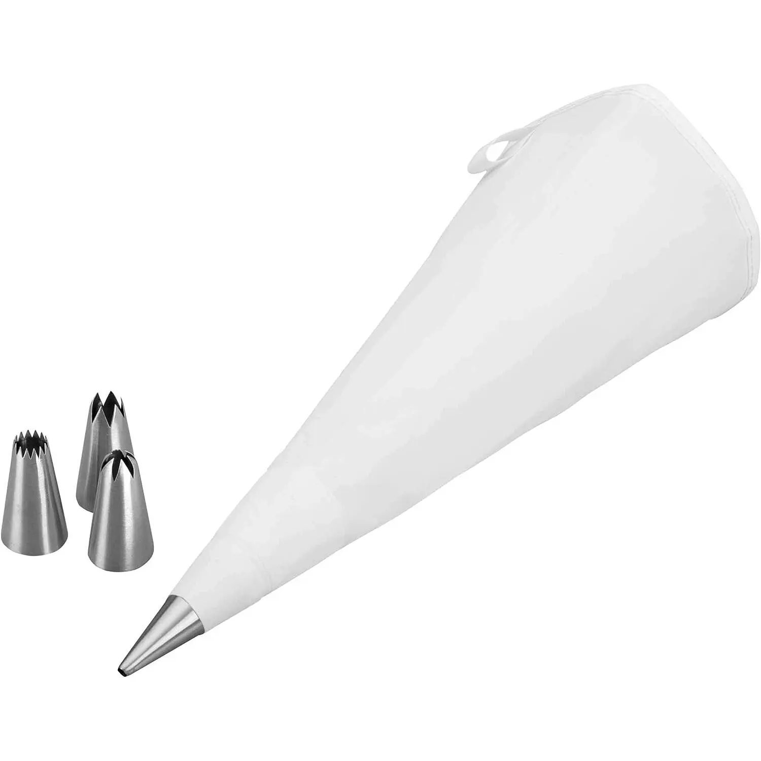 Poche à douille à décorer + 4 douilles en inox Lacor