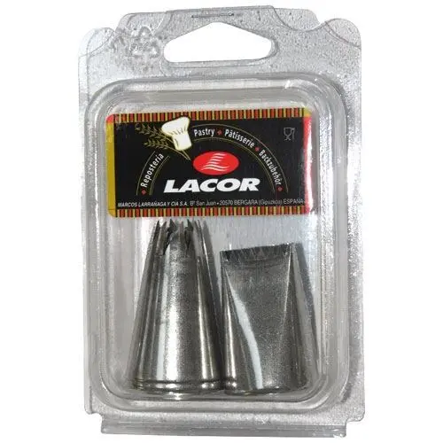 Ensemble 6 douilles cannelée à bouche hélice Lacor