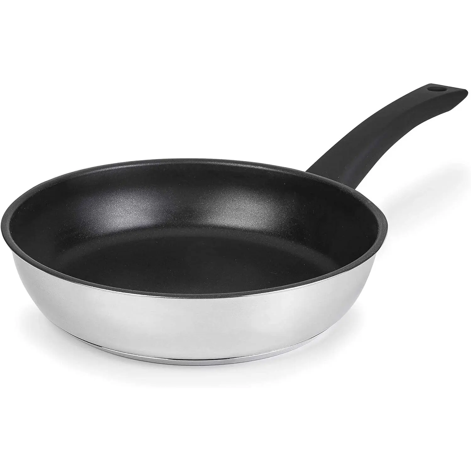 Glatte Pfanne aus Edelstahl Lacor Home 18/10 D,18 cm