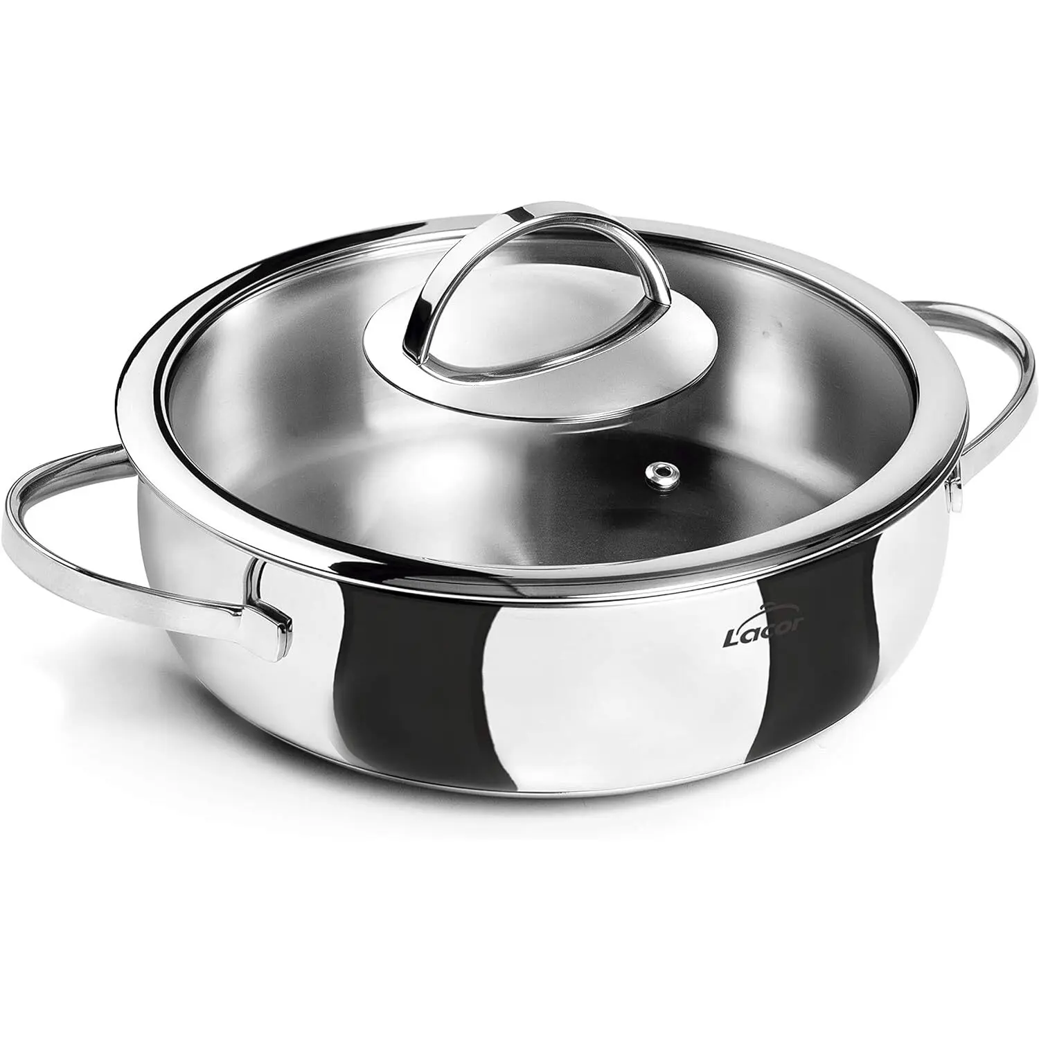 Casserole rond avec couvercle Lacor Belly 24 cm Casserole rond avec couvercle Lacor Belly 24 cm