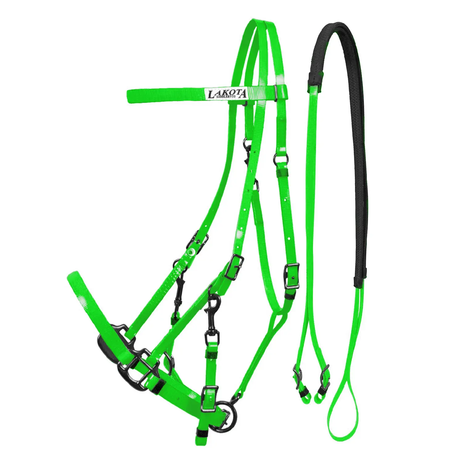 Biothane riding bridles and halters for horses Lakota