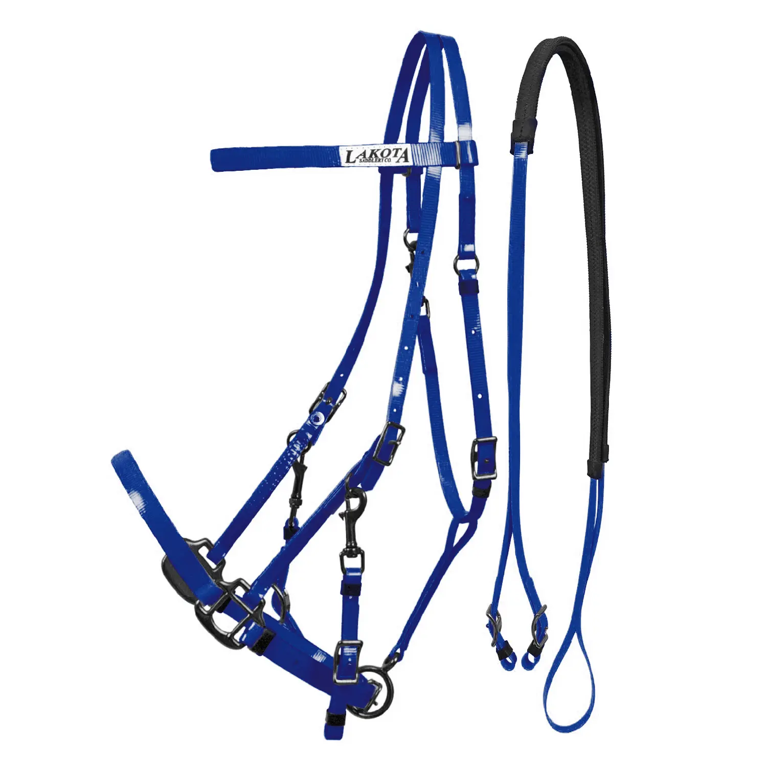 Lakota Blau Biothane-Pferdehalfter Und Zügel