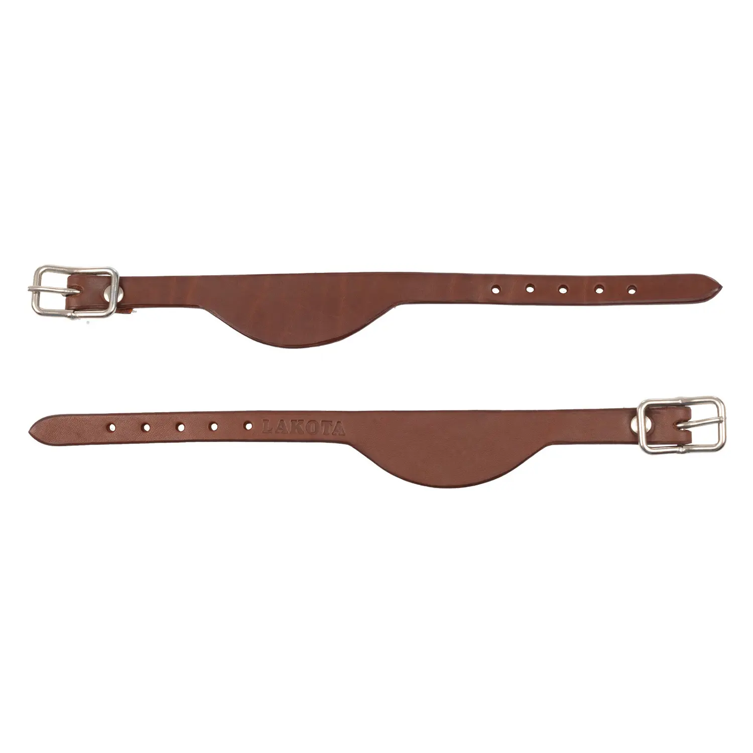 Western saddle leather stirrups Lakota