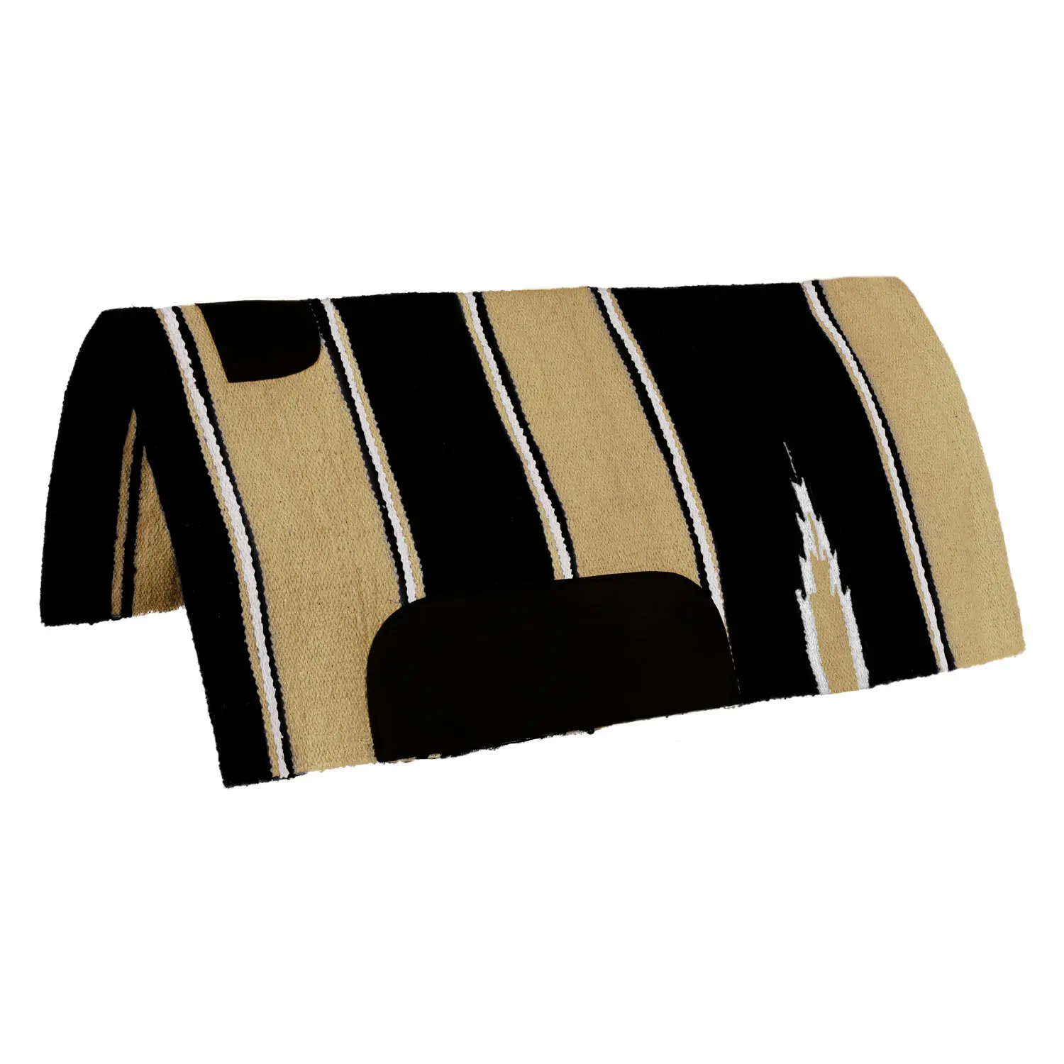 Saddle pad for horse with leather patch Lakota Tappetino Navajo