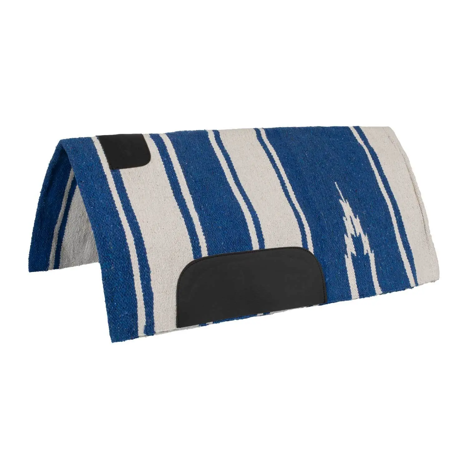 Saddle pad for horse with leather patch Lakota Tappetino Navajo