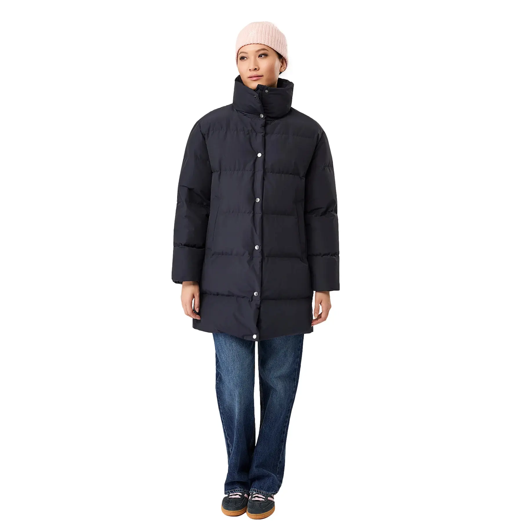 Ökologische Steppjacke mit Stehkragen für Damen LangerChen