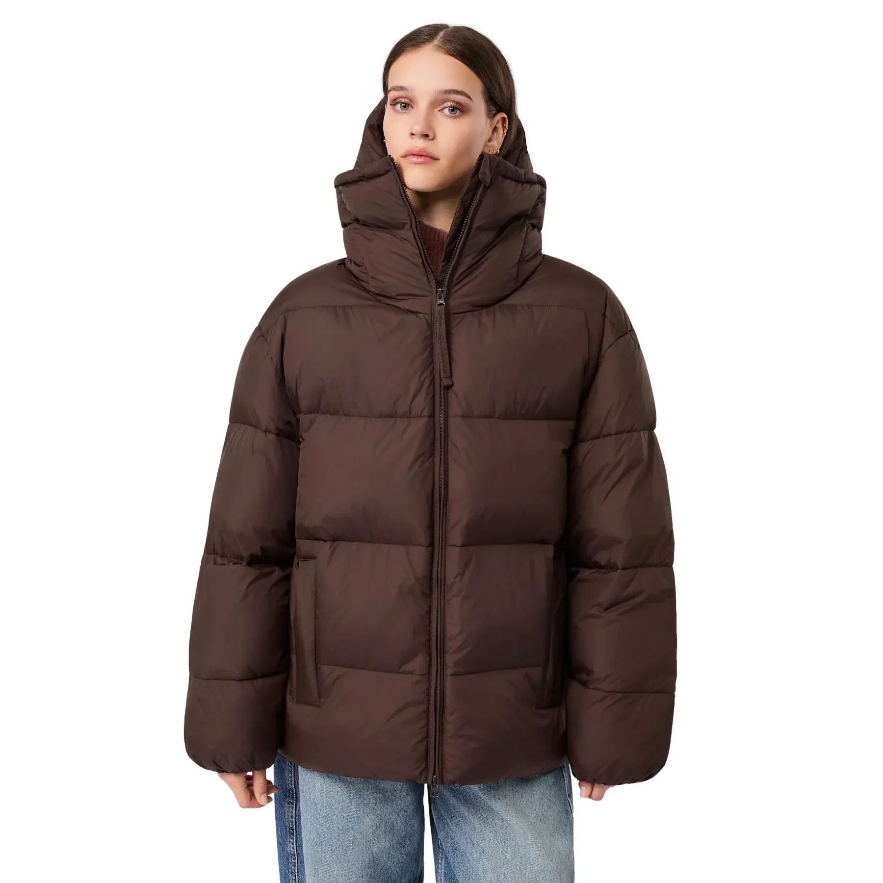 Damen Steppjacke mit hohem Kragen LangerChen