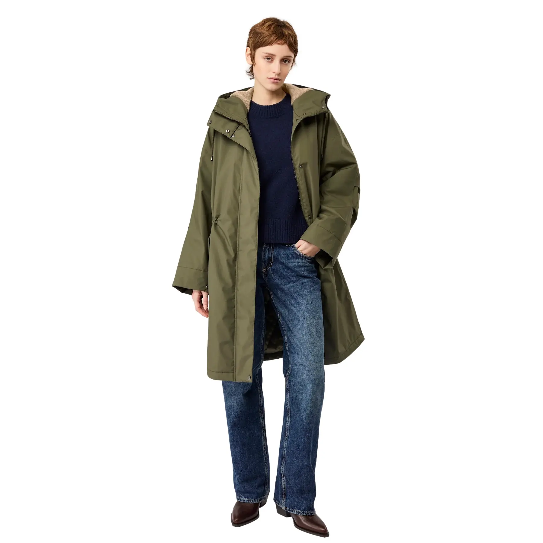 Parka mit Kapuze, Damen LangerChen
