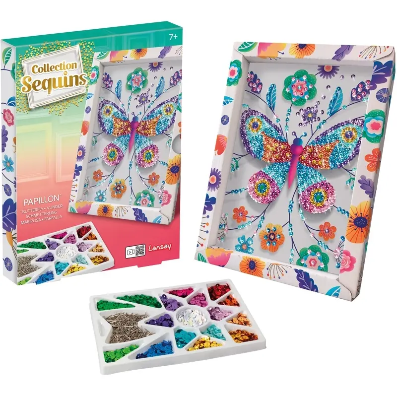 Activités créatives papillon Lansay Collection Sequins