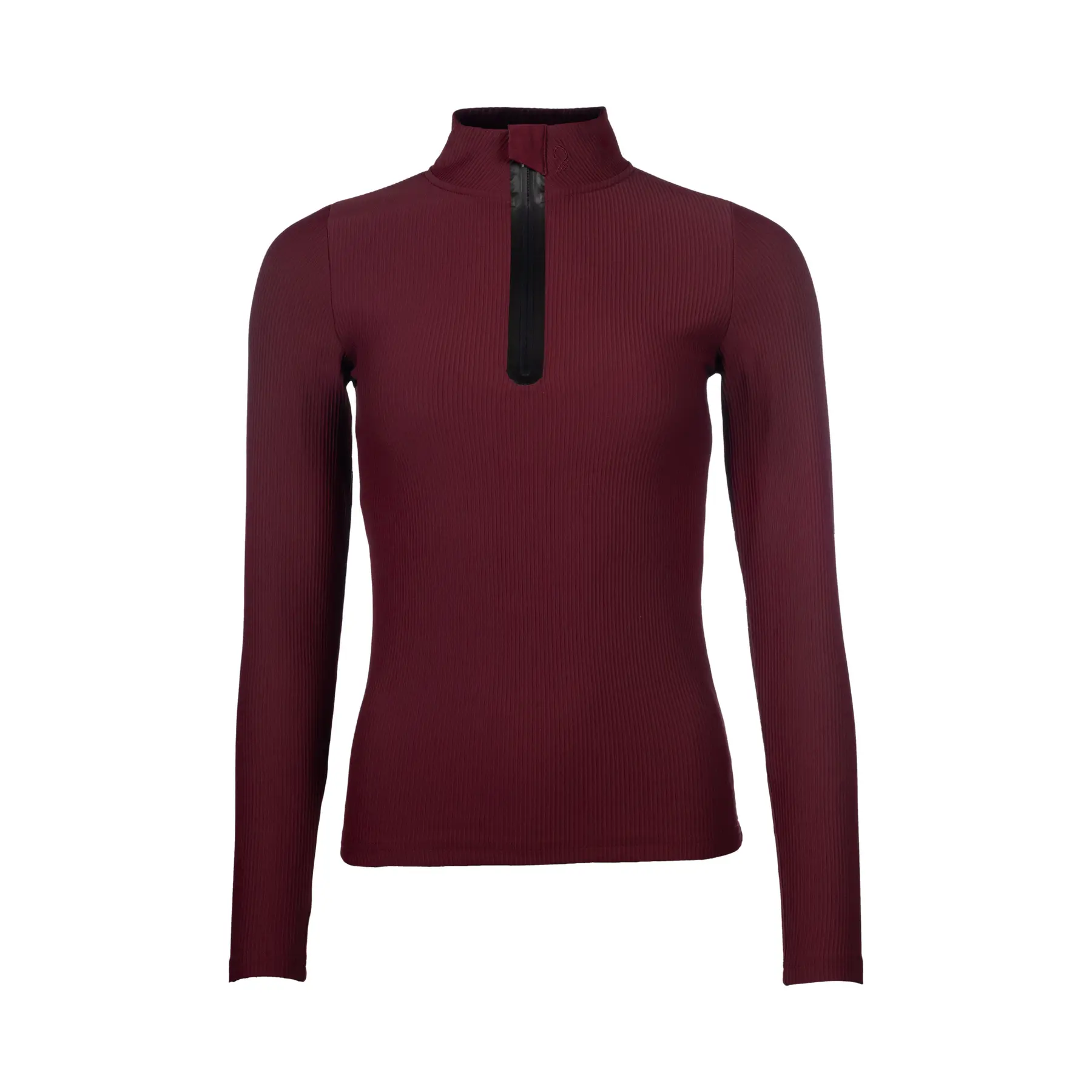 Reit-Polo mit langen Ärmeln, Damen Lauria Garrelli Livigno Ribbed