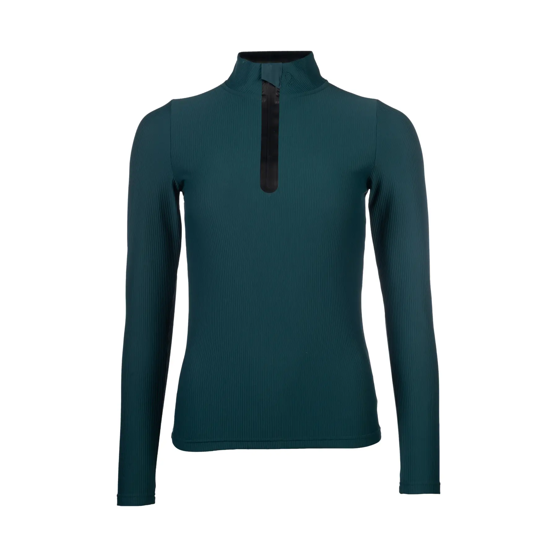 Reit-Polo mit langen Ärmeln, Damen Lauria Garrelli Livigno Ribbed