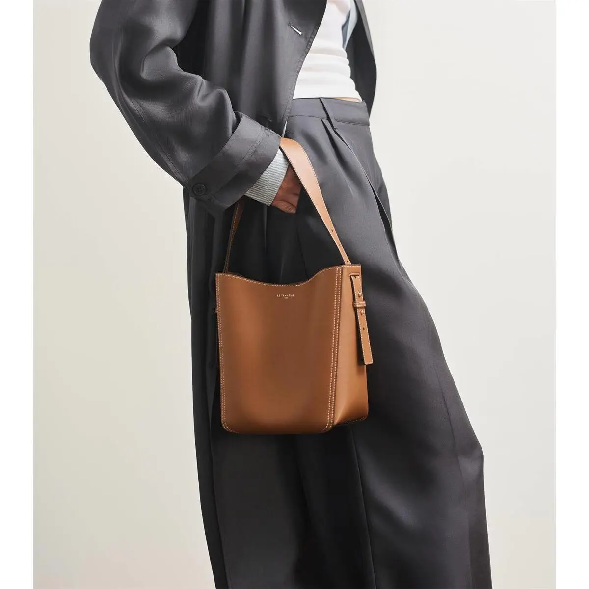 Borsa a secchiello donna Le Tanneur Hobo