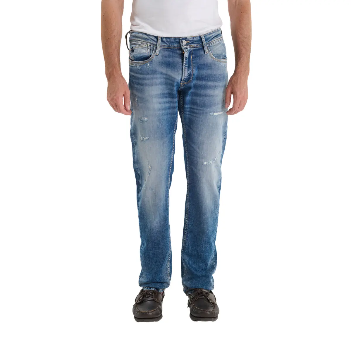 Jeans jogg Tapered Le Temps des cerises 700/11 Destroy