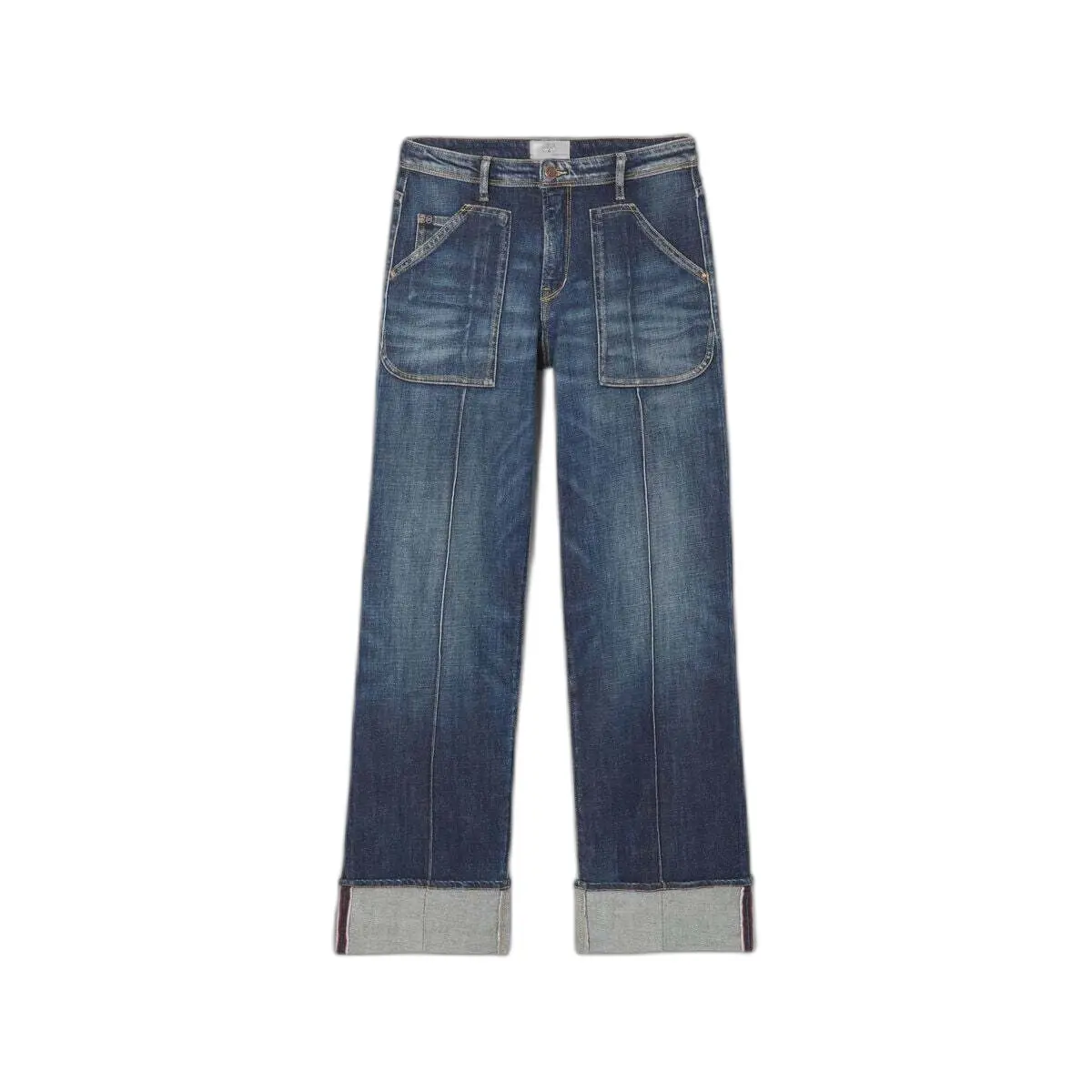 Jeans Wide Leg femme Le Temps des cerises 400/28 Revers