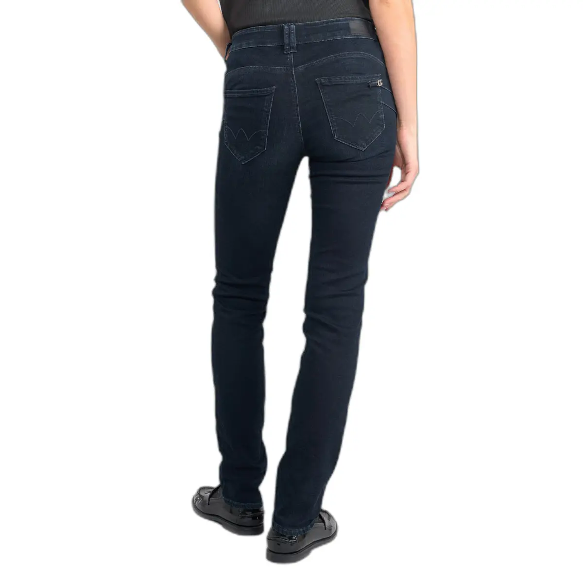 Jeans pulp regular taille haute femme Le Temps des cerises Vida N°1