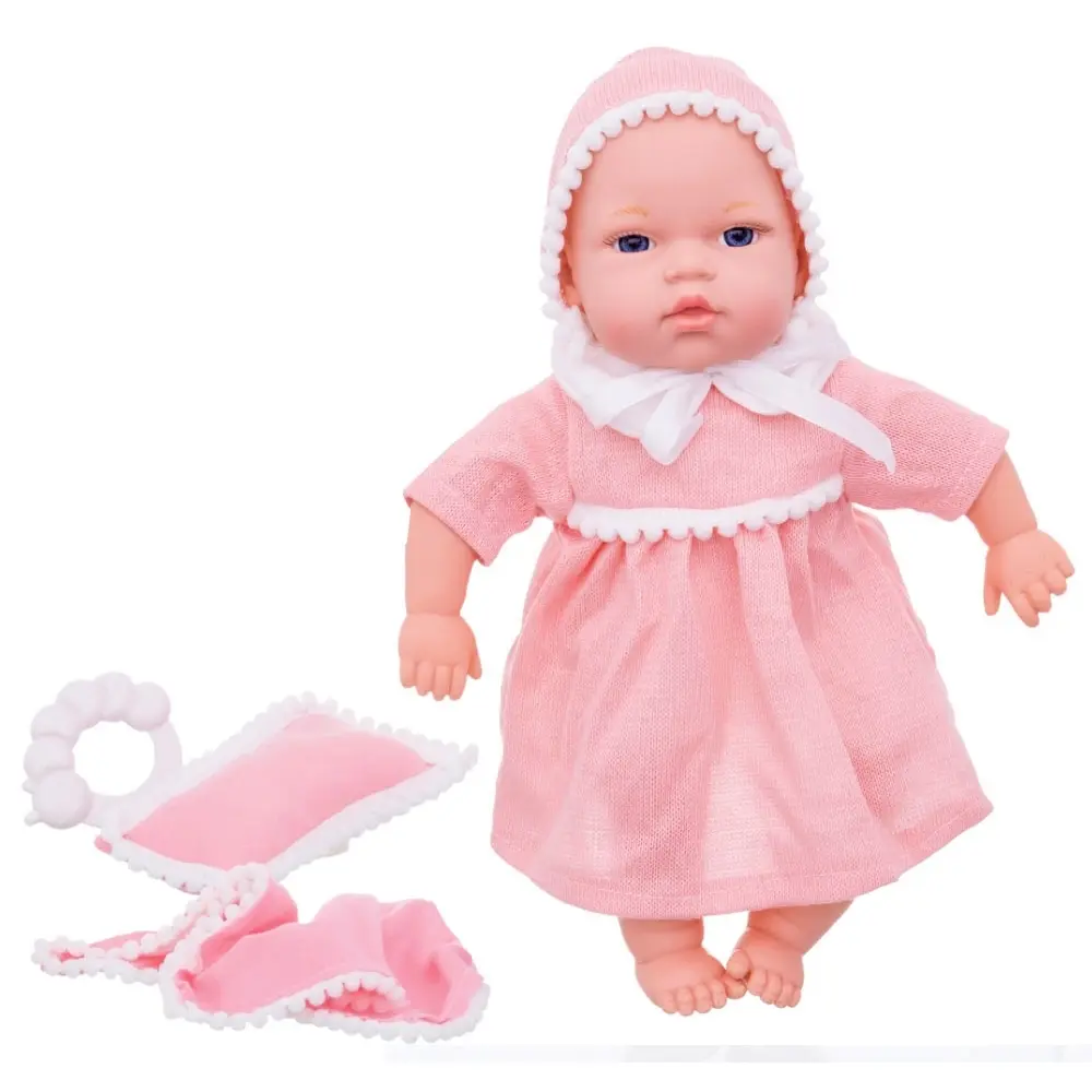 Puppe 12 Geräusche und Zubehör Ledy Toys 31 cm