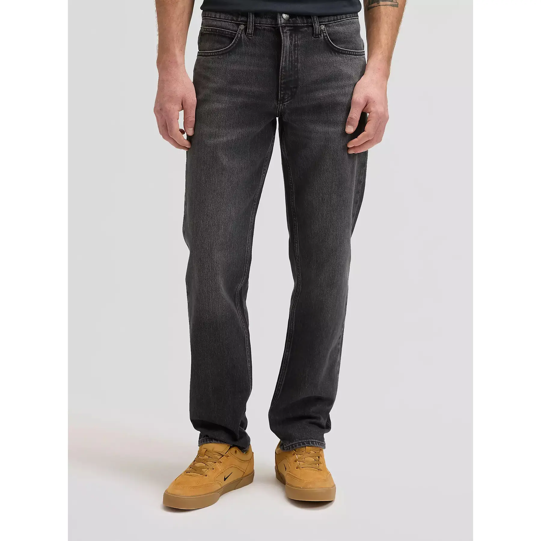 Lee Men's Noir Straight Jeans West Protocol