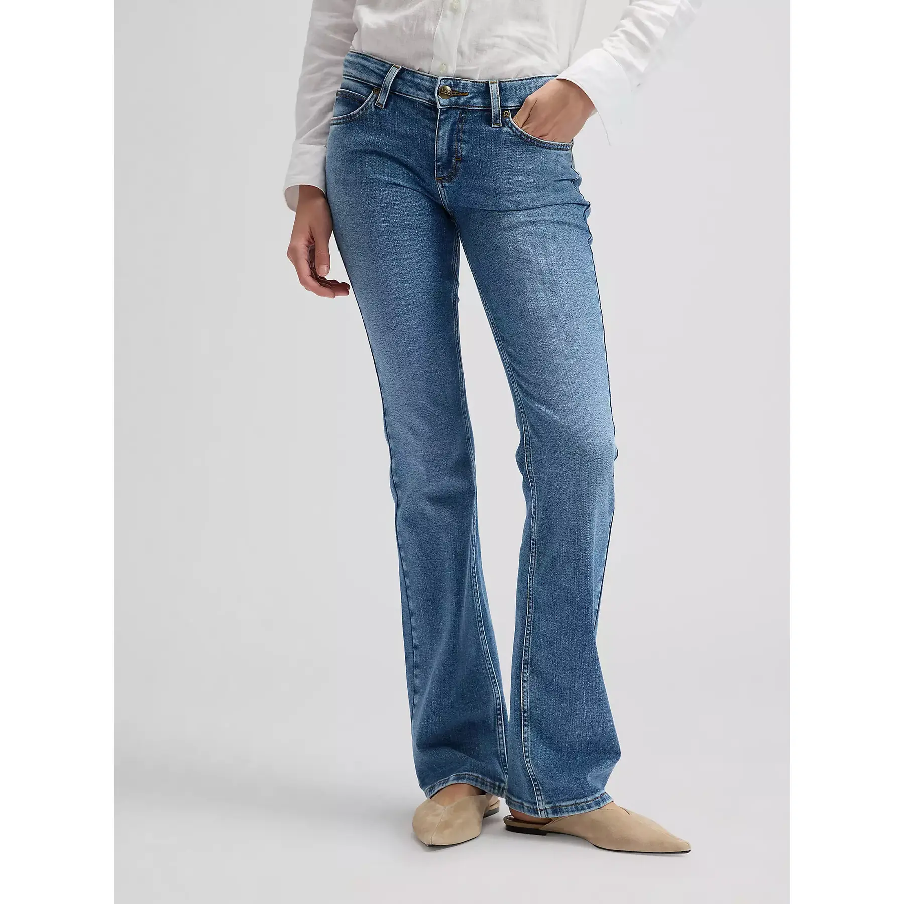 Damen Jeans mit weitem Bein Lee Jessica
