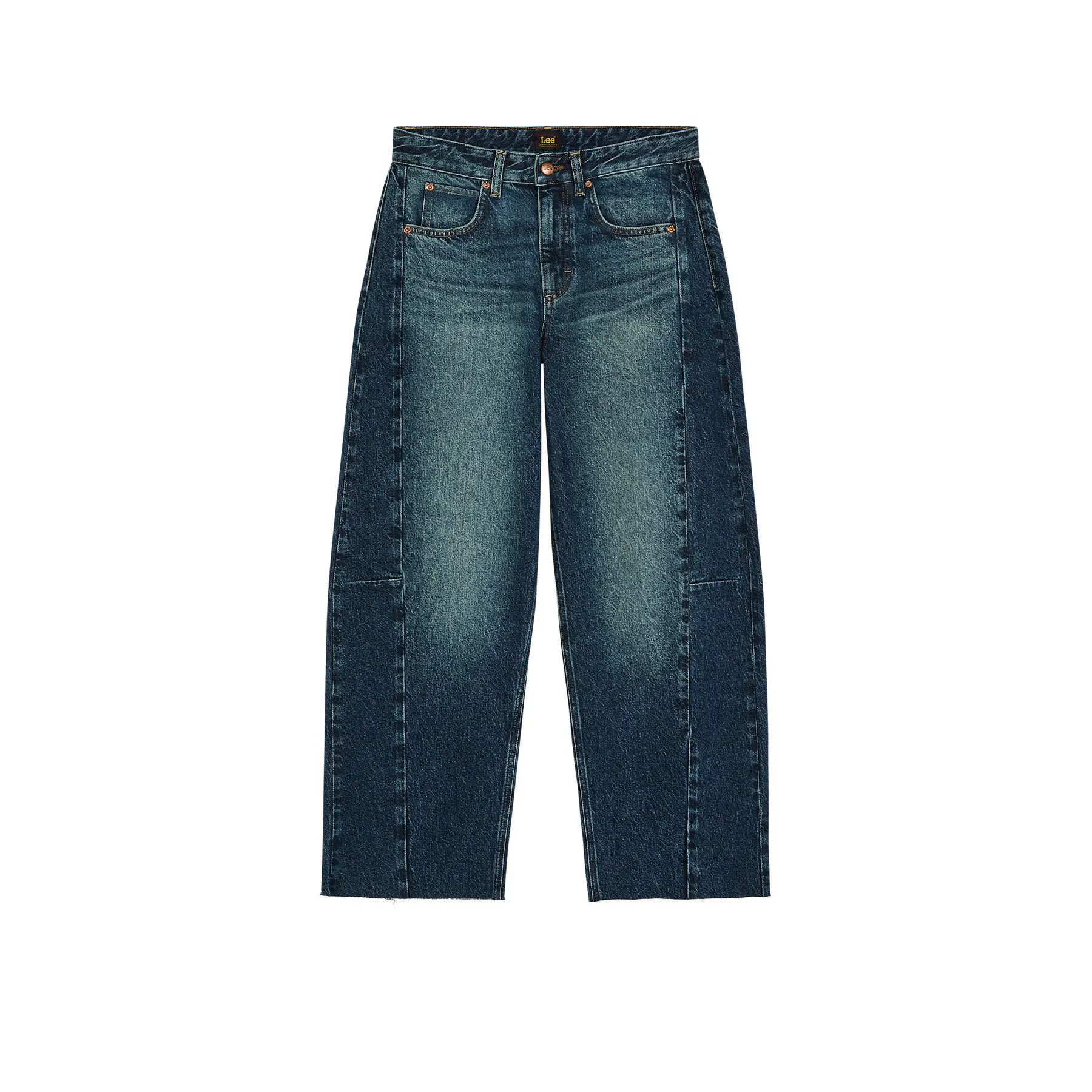 Lee Rider Barrel Jeans Dames - Broek - Blauw - Maat 33