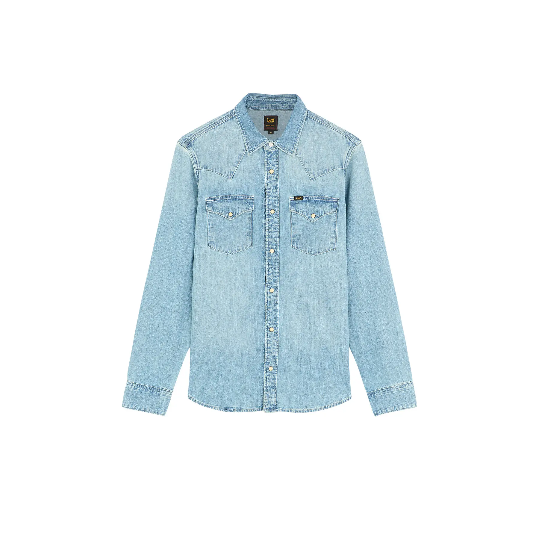 Lee Men's Bleu Classic Long Sleeve Denim Shirt