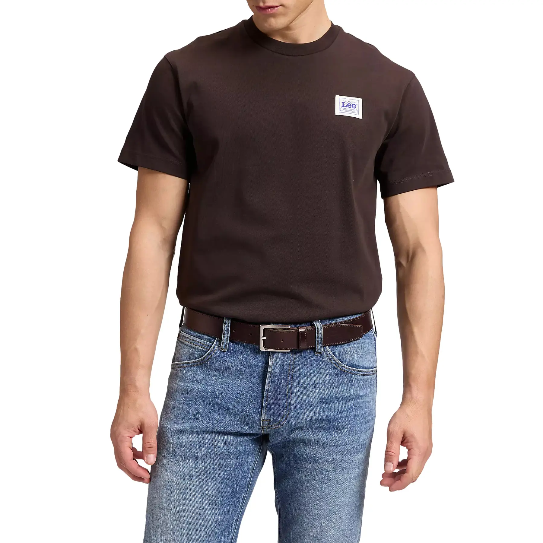 Lee Men's Marron Formal Belt