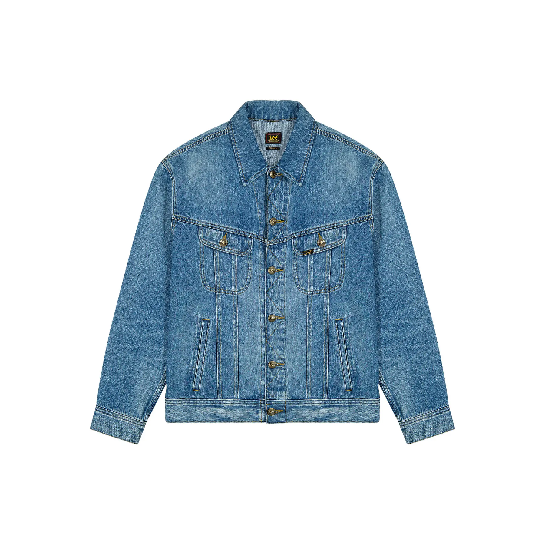 Lee Men's Blue Jacket Relaxed Rider