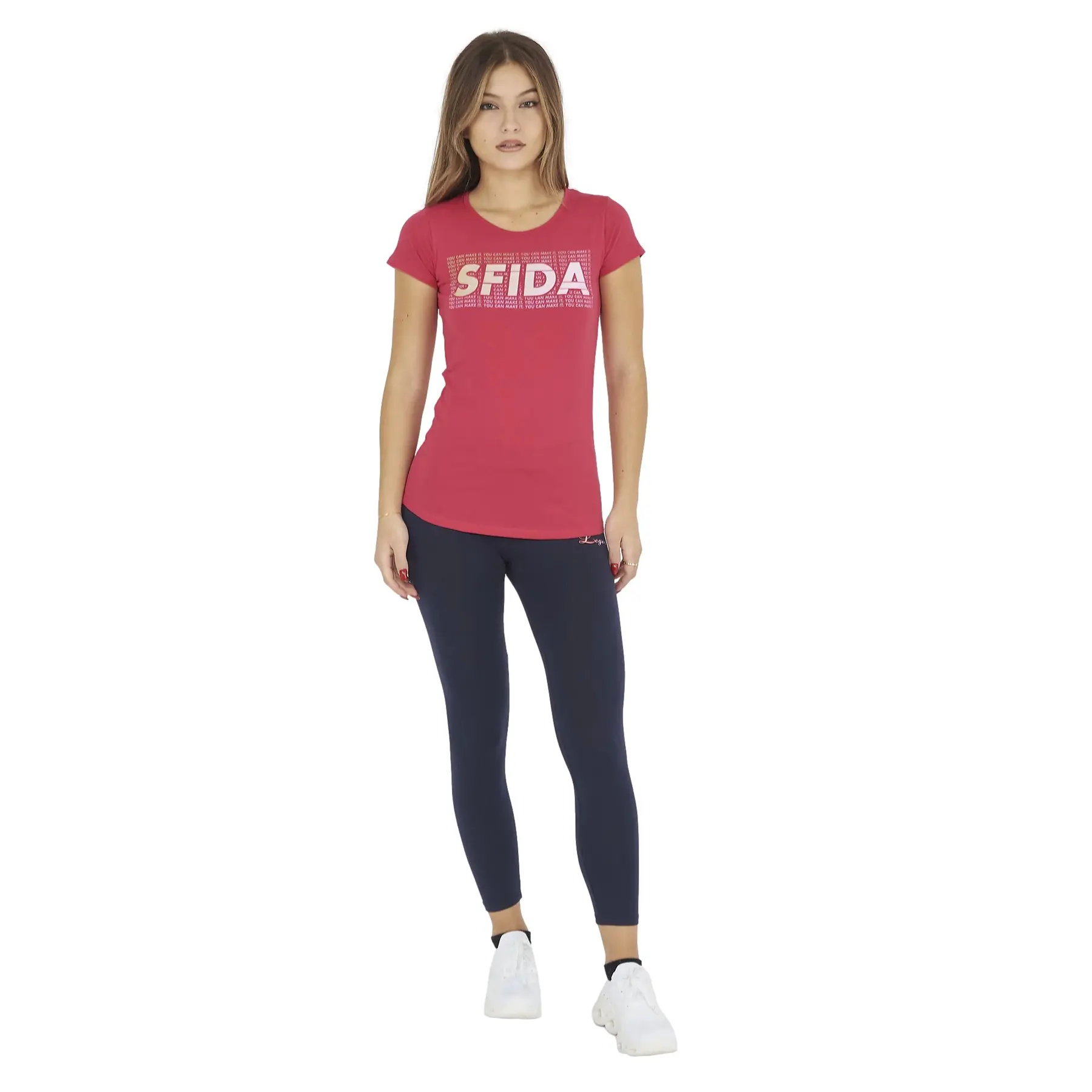 Damen T-Shirt und Leggings Set aus Baumwolle Legea Surva