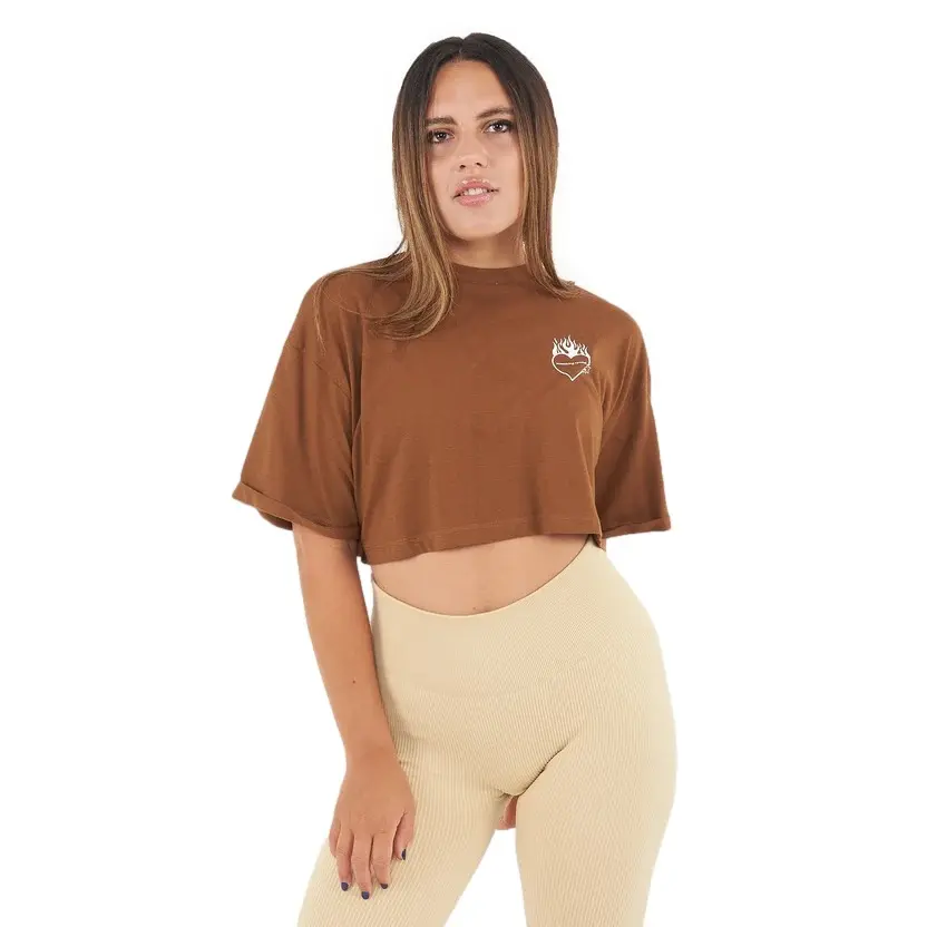 Damen Crop T-Shirt aus Baumwolle Legea Cosmic Love