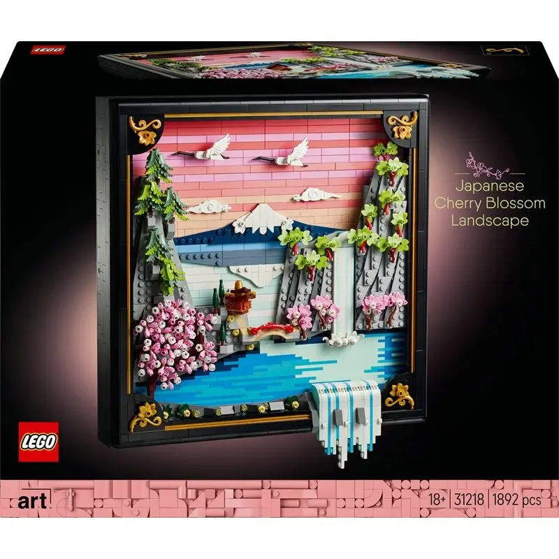 Jeux de construction les cerisiers en fleurs art Lego