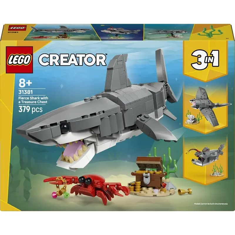 Jeux de construction requin et coffre trésor creator Lego Jeux de construction requin et coffre trésor creator Lego