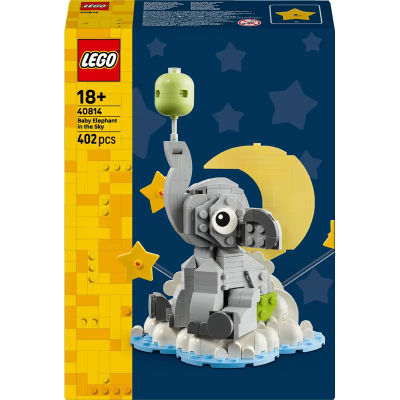 Bauklötze für Baby Elefant im Himmel iconic Lego