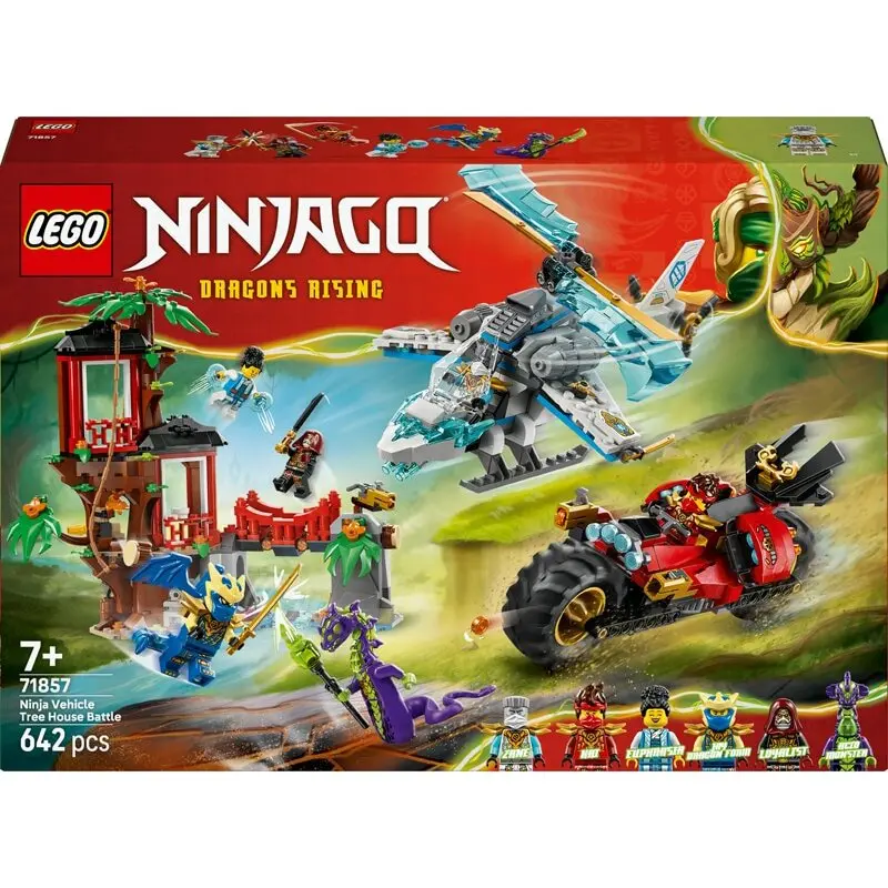 Jeux de construction cabane et véhicules ninjas ninjago Lego