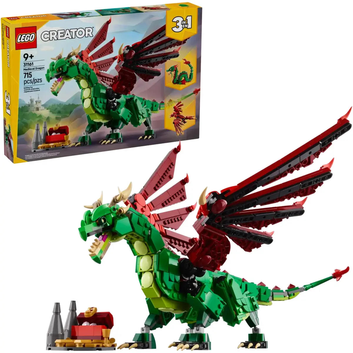 Konstruktionsspiele Lego Le dragon médiéval