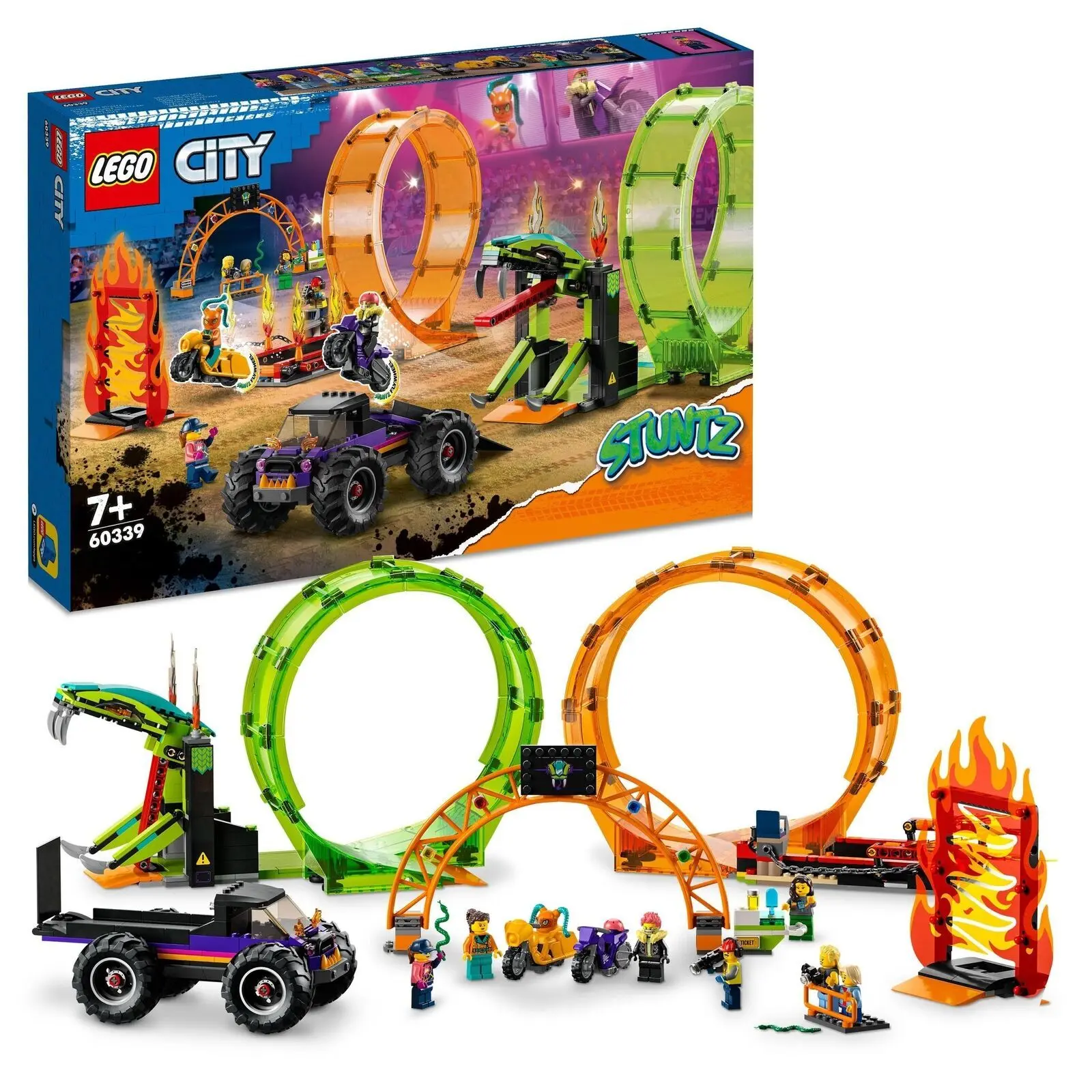 Konstruktionsspiele Lego Arène Cascad Double Looping City