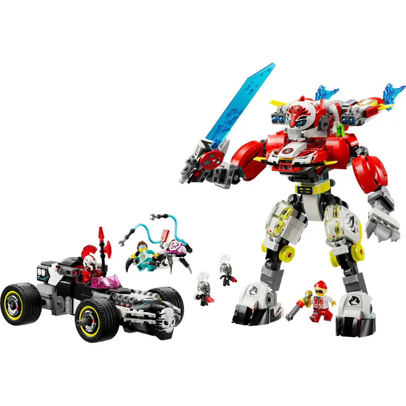Robottiger Bau-Set + Dreamz Rennwagen Lego
