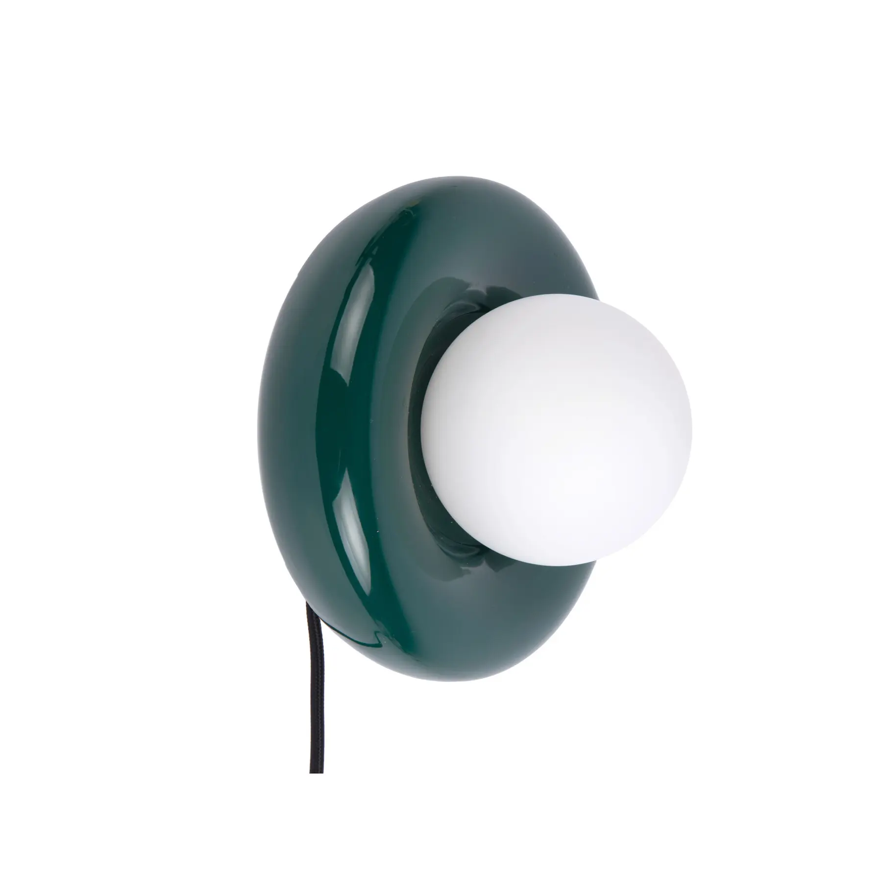 Leitmotiv Wandlamp Catania Ring - Diepgroen - 17x19x19cm - Binnen Scandinavisch