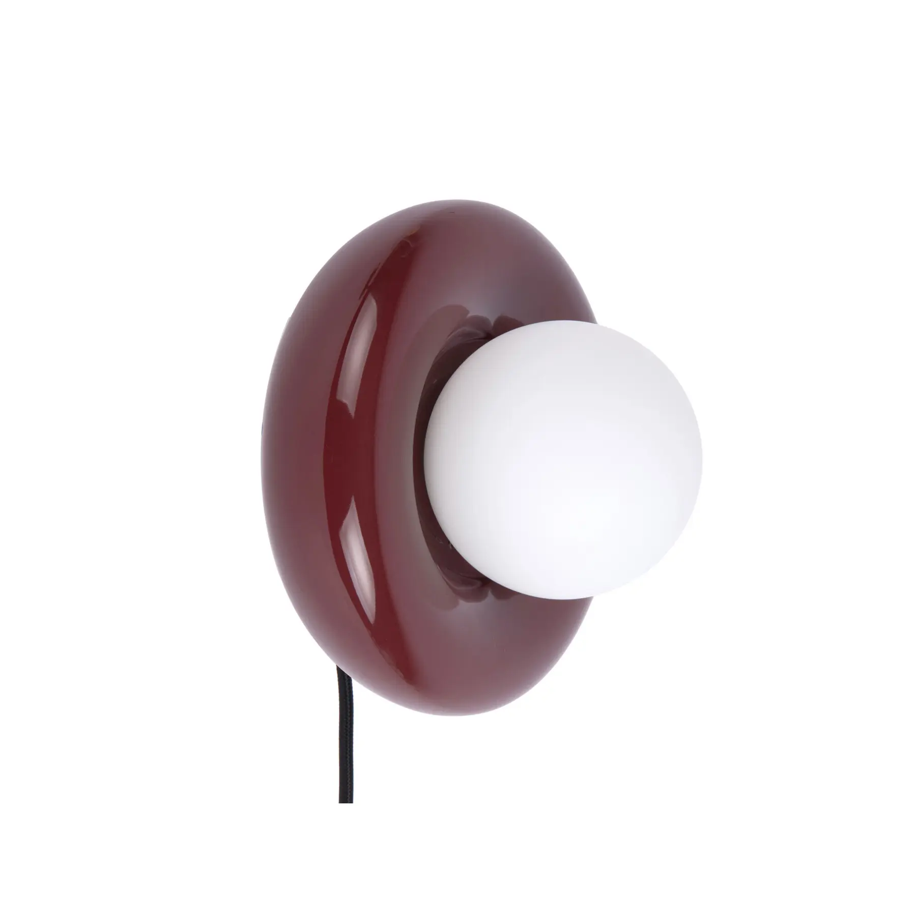 Leitmotiv Wandlamp Catania Ring - Bordeauxrood - 17x19x19cm - Binnen Scandinavisch