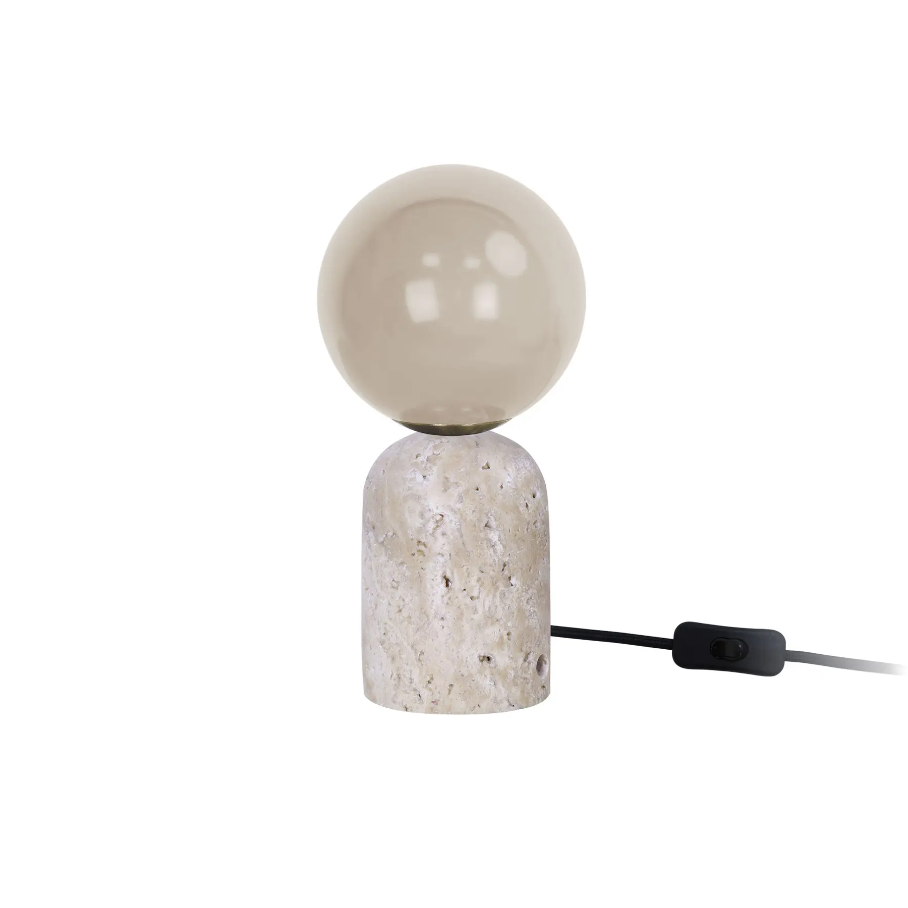 Leitmotiv Tafellamp Lazio Sphere - Crème - 10x10x20cm - Scandinavisch