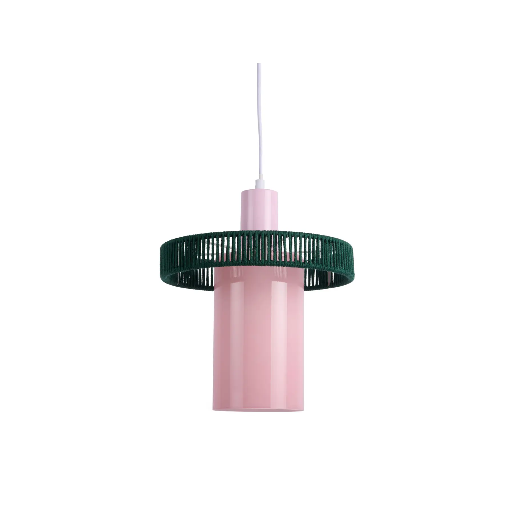 Leitmotiv Hanglamp Firenze Long - Zachtroze - 25x25x28cm - Scandinavisch - Hanglampen Eetkamer, Slaapkamer, Woonkamer