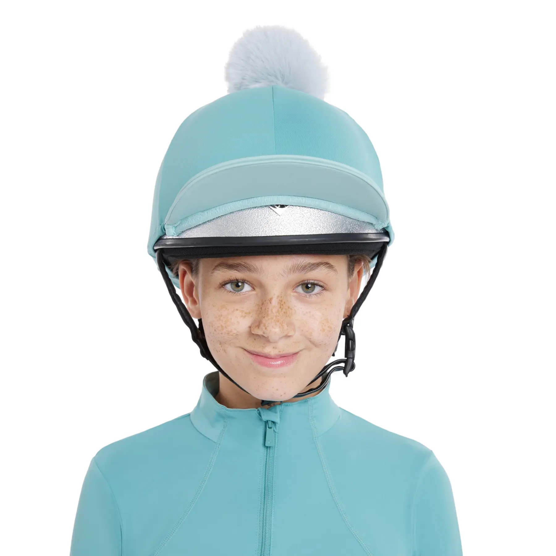 Toque pour casque équitation fille LeMieux Pom