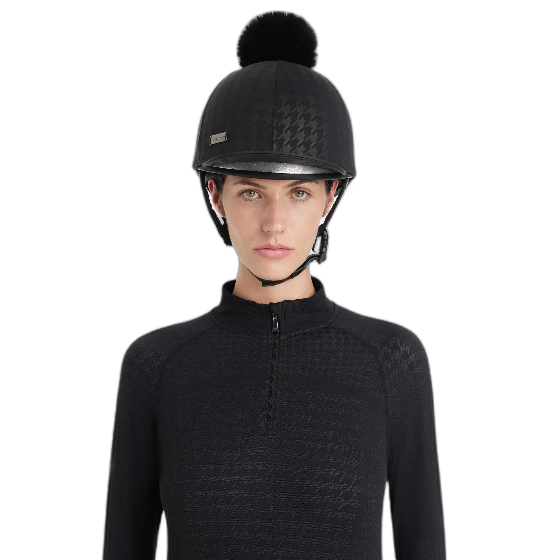 Houndstooth riding hat cover LeMieux Aspen