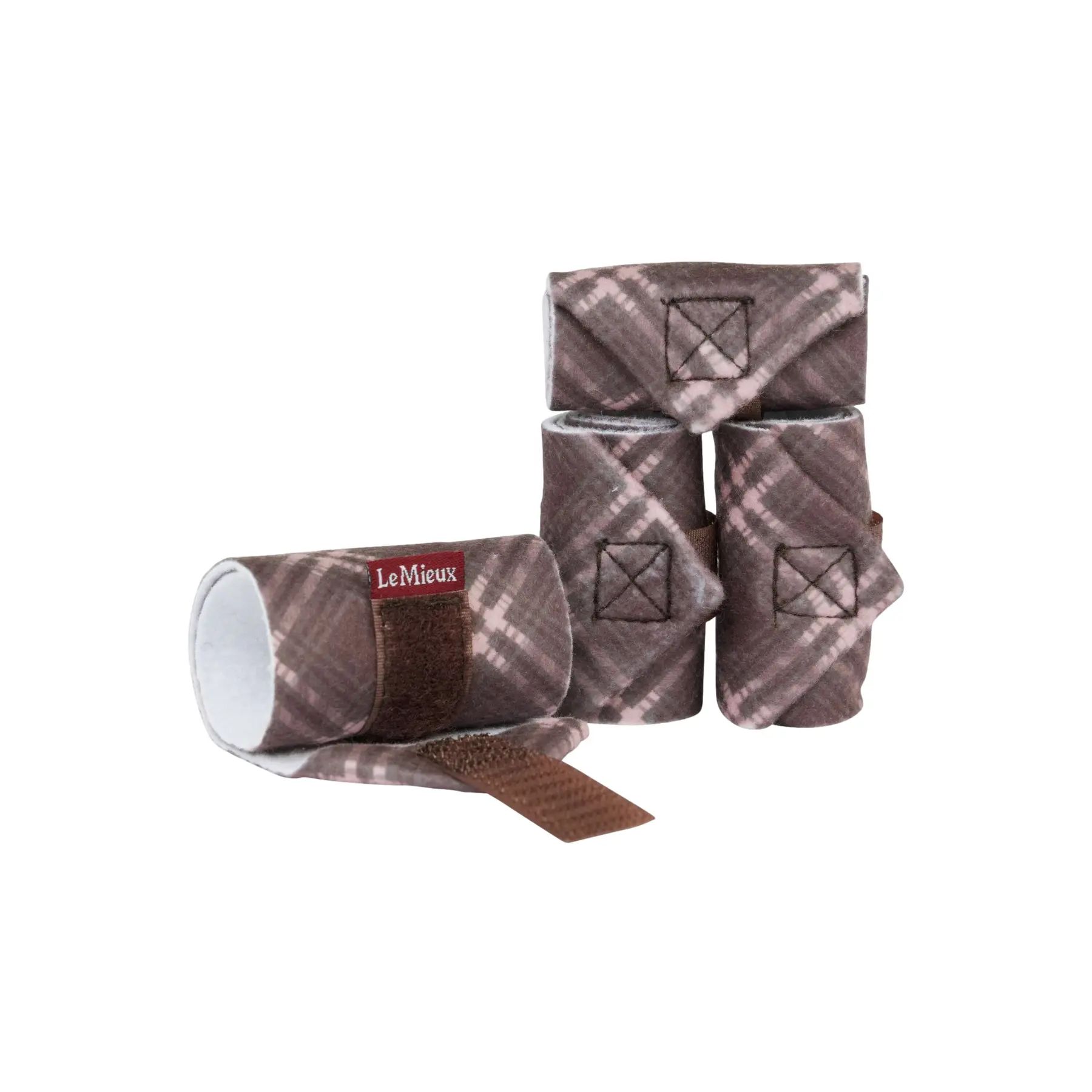 Lemieux Toy Pony Accessories - Heritage Cocoa Fleece Bandages - Set of 4 - Image 5