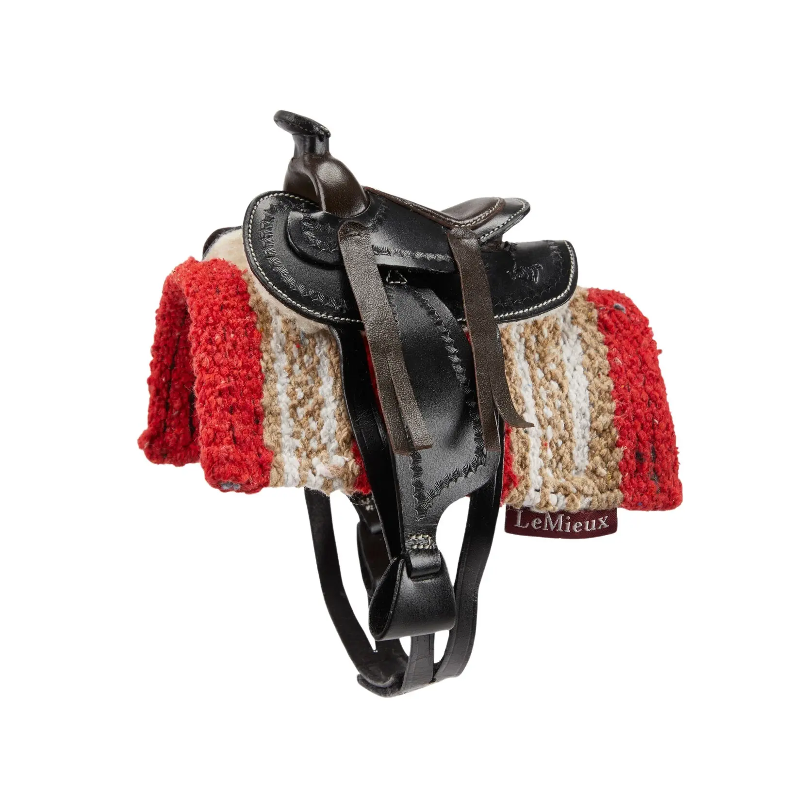 LeMieux Mini LeMieux Toy Pony Western Saddle - Black - Image 3